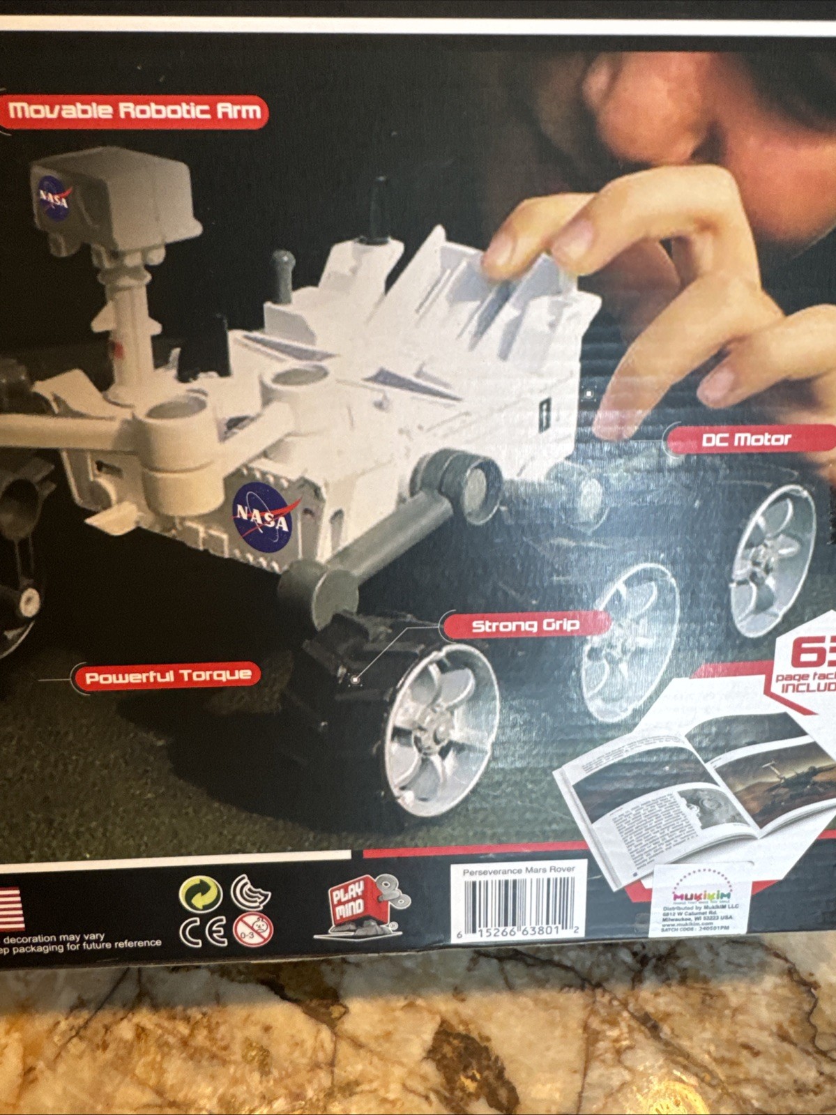 NASA Future Explorers - Mars Rover Build & Model STEM Powerful Motor Robotic Arm