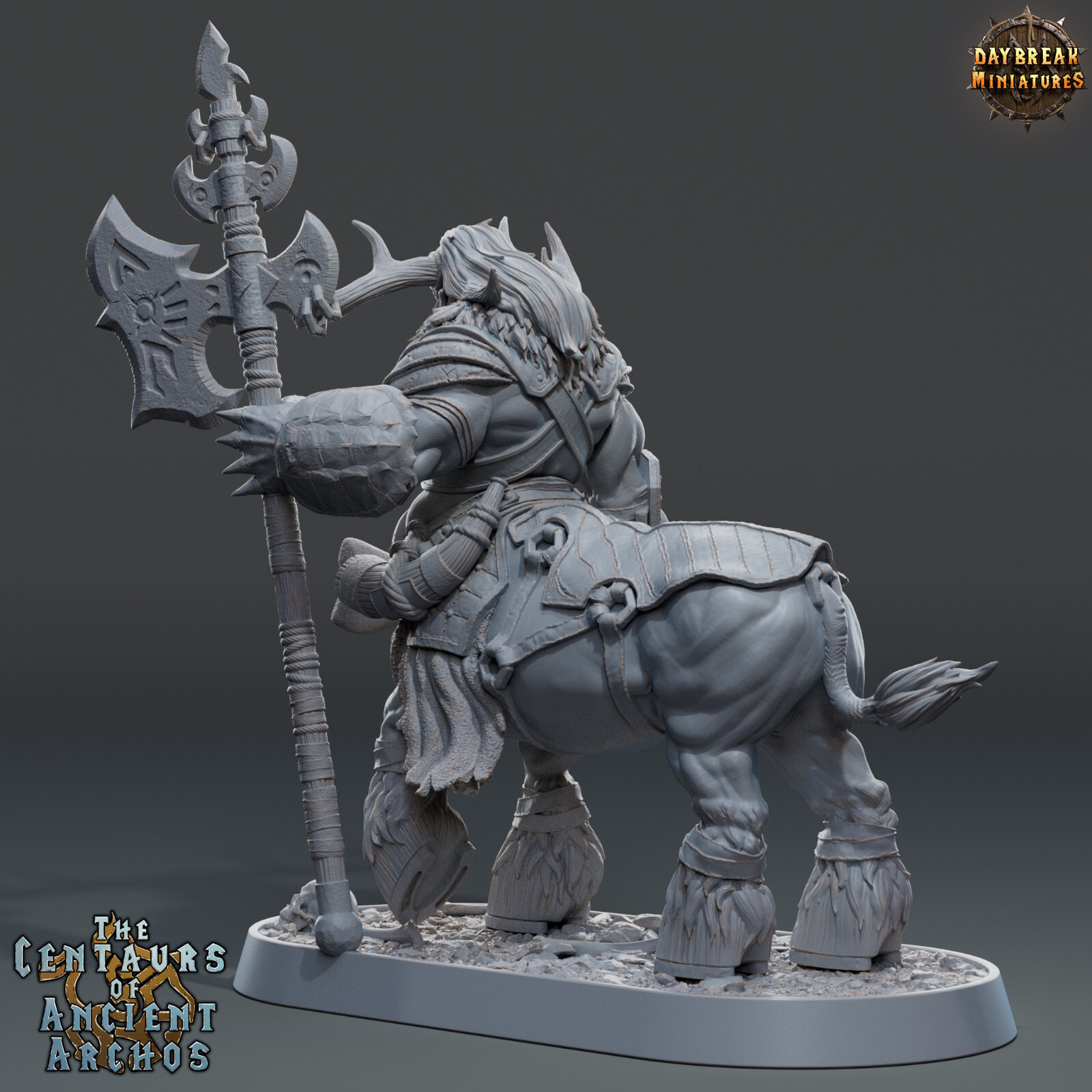 Centaur Lord Steelbone | DayBreak Miniatures | Compatible with D&D/AOS
