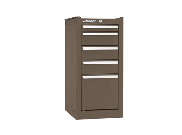 Kennedy Manufacturing, 185XB 5 Drawer Brown Hang-On Side Cabinet, FREE SHIPPING