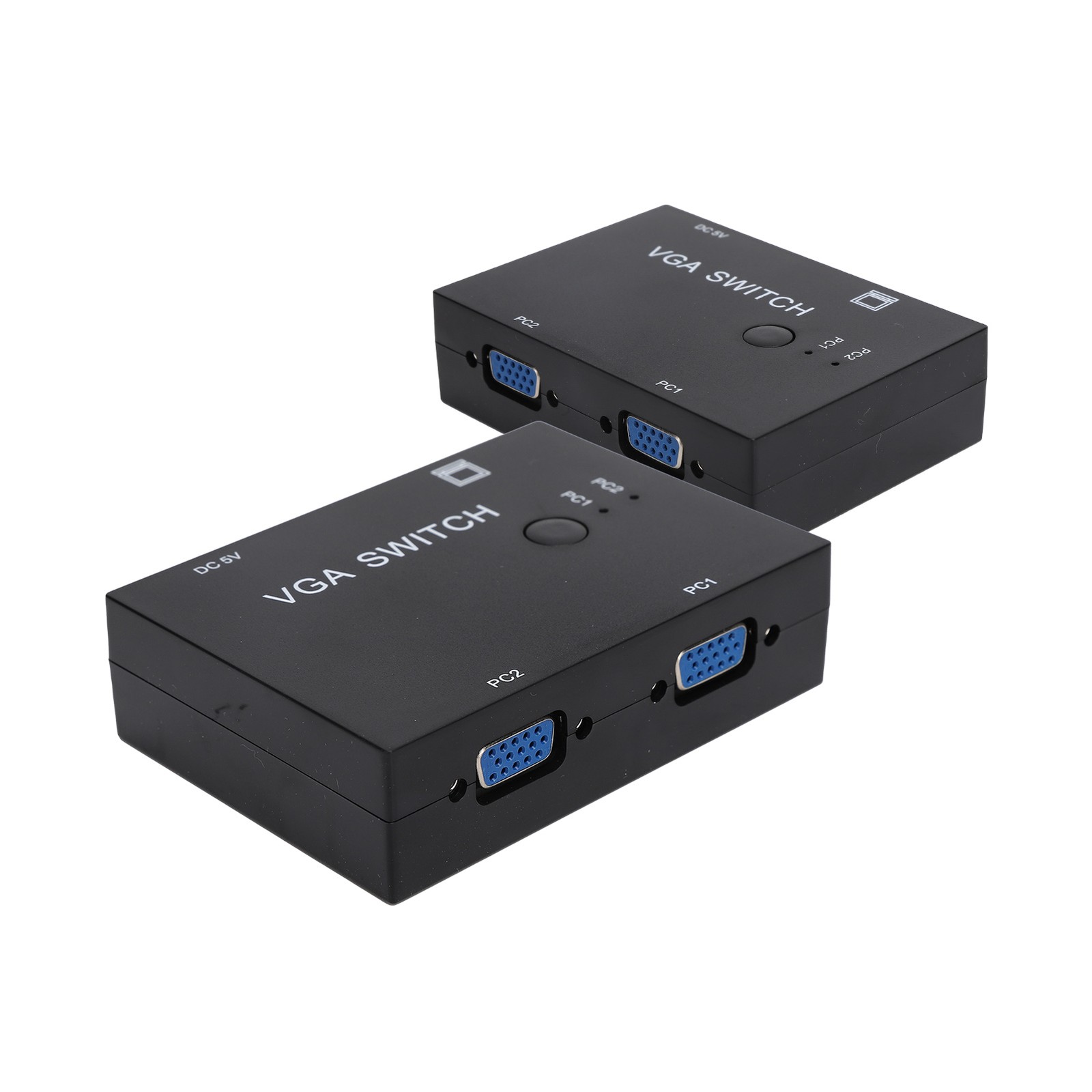 2 Input 1 Output VGA Switcher Efficient Video Conversion For Home/Office ABS
