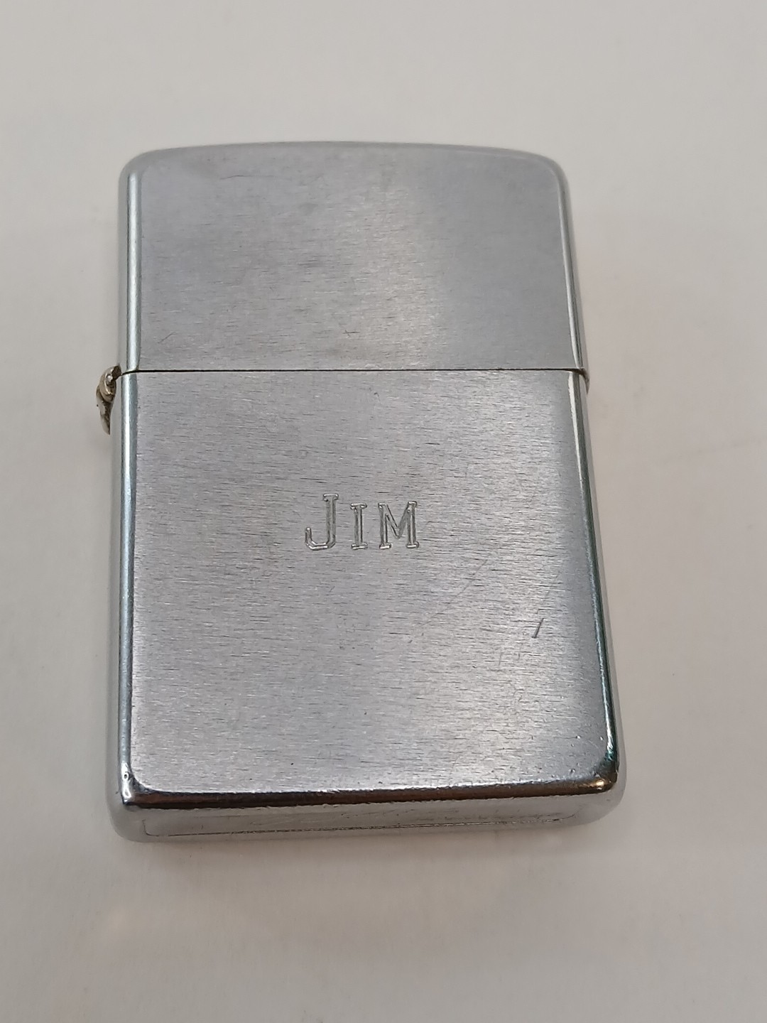 1970 Zippo Lighter - Engraved "JIM"