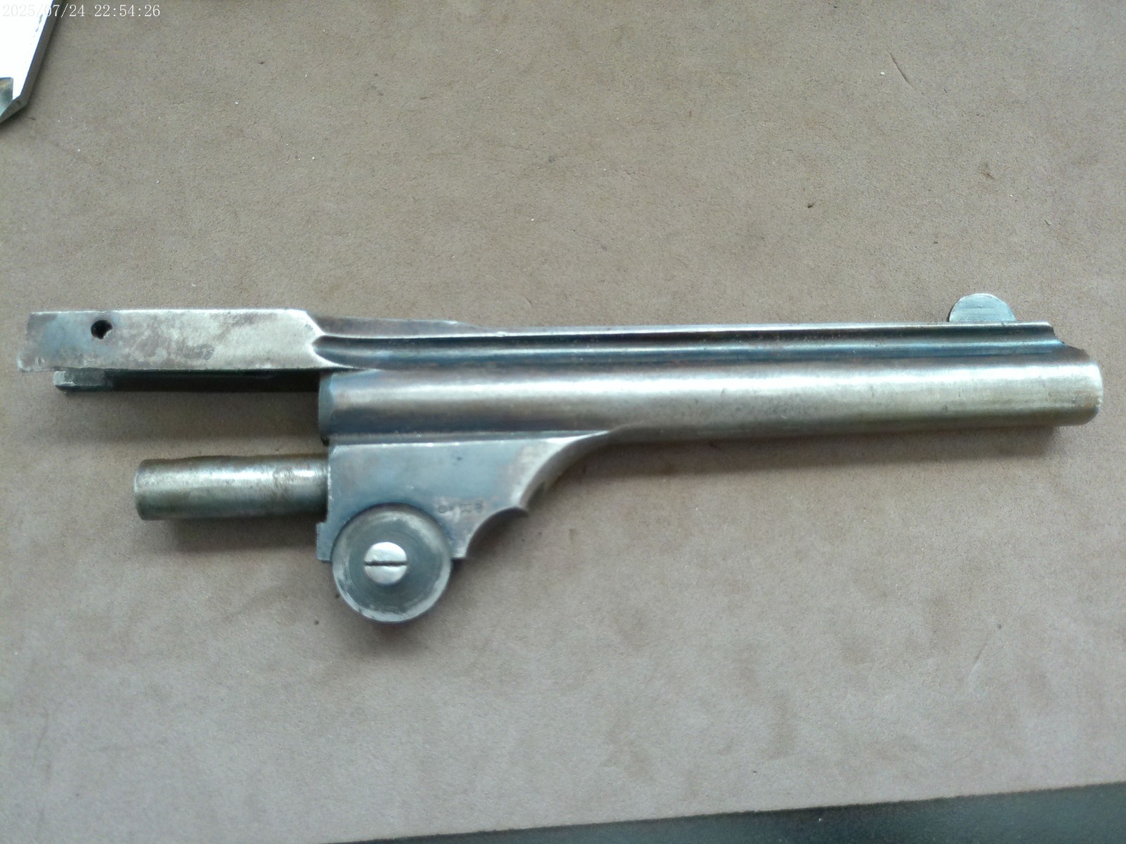 Belgium top break revolver 6 inch barrel for 44-40 Winchester