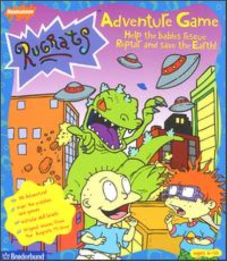 Rugrats Adventure Game PC CD kids animated cartoon computer puzzle memory game!