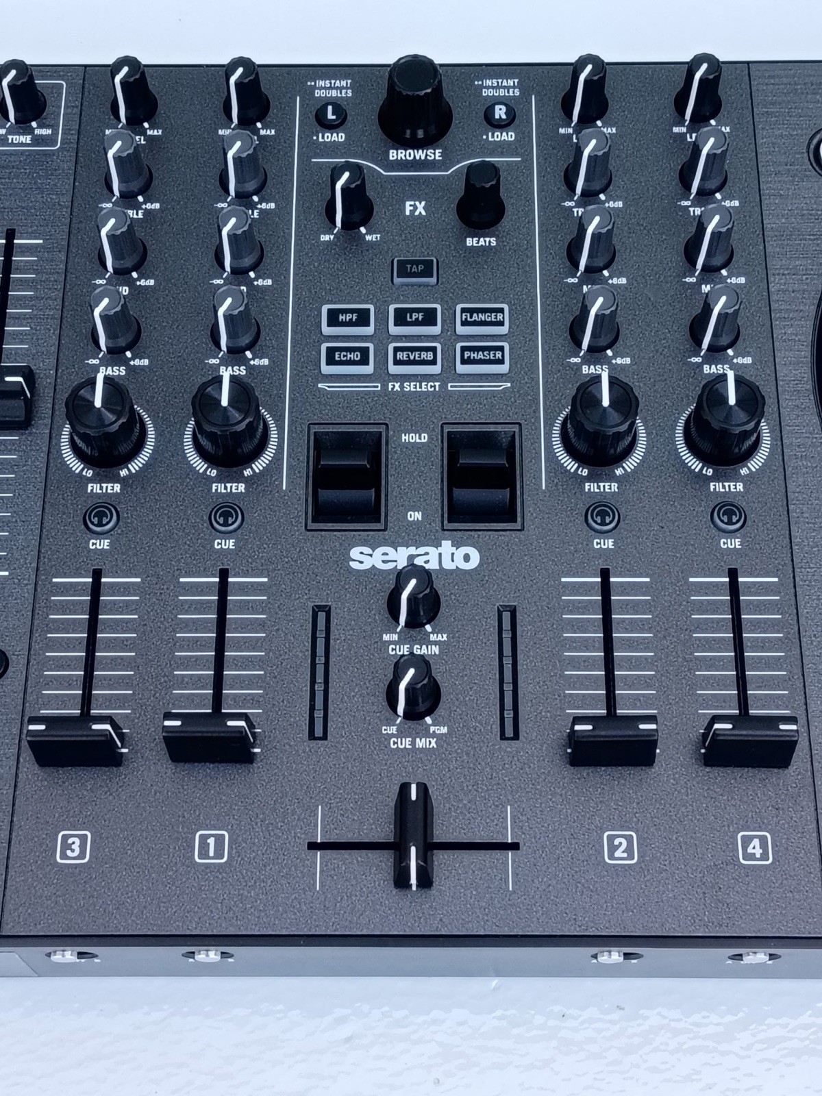 Numark NS4FX 4-Deck DJ Controller, Built-in Mixer, Serato, PC/Mac, Black