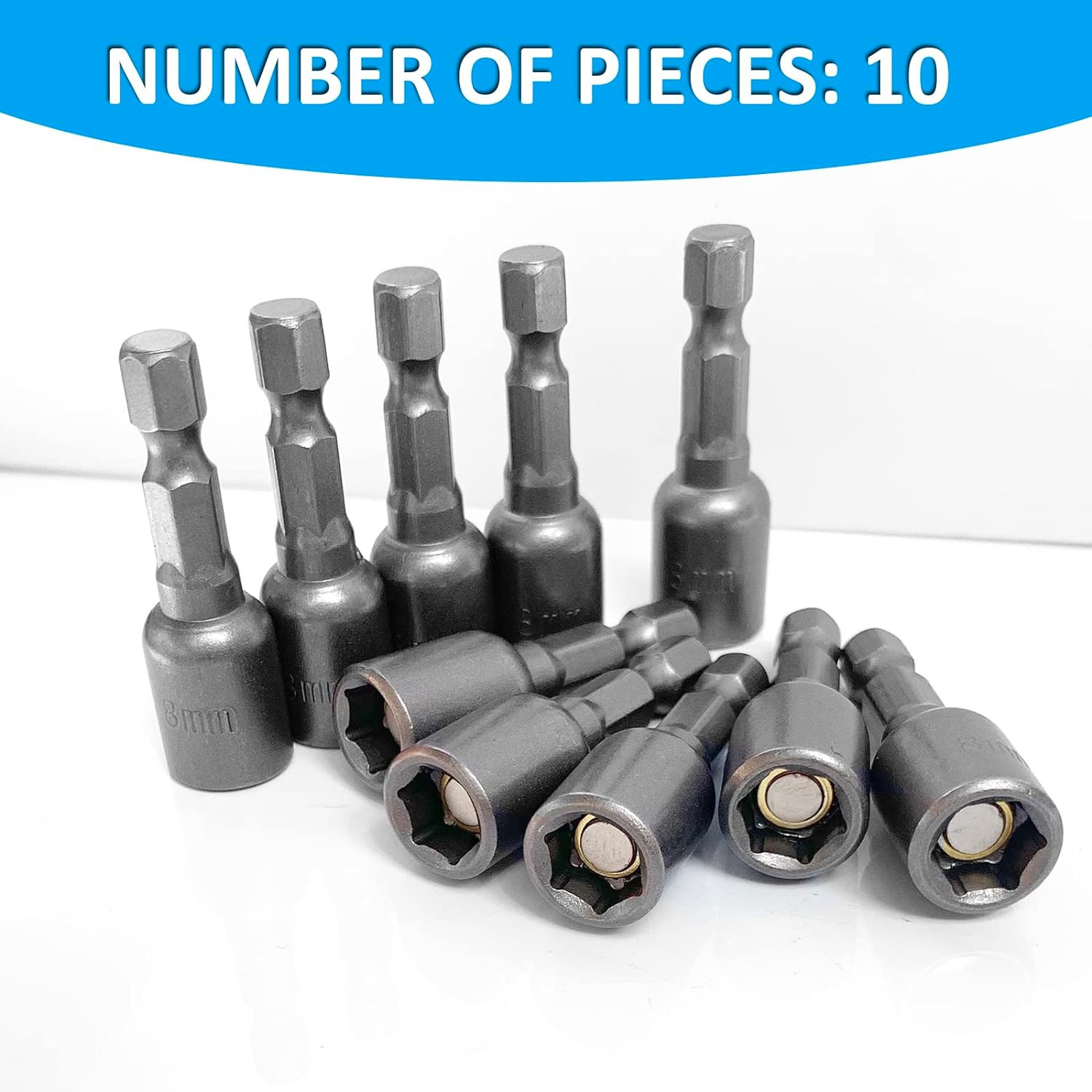 5/16'' Nut Driver Bit Sets 10PCS, 5/16 Inch Nut Driver Hex Shank Quick C