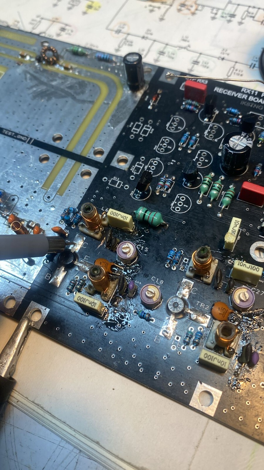 MI MARCONI 2955A to 2955R optional kit experiment board