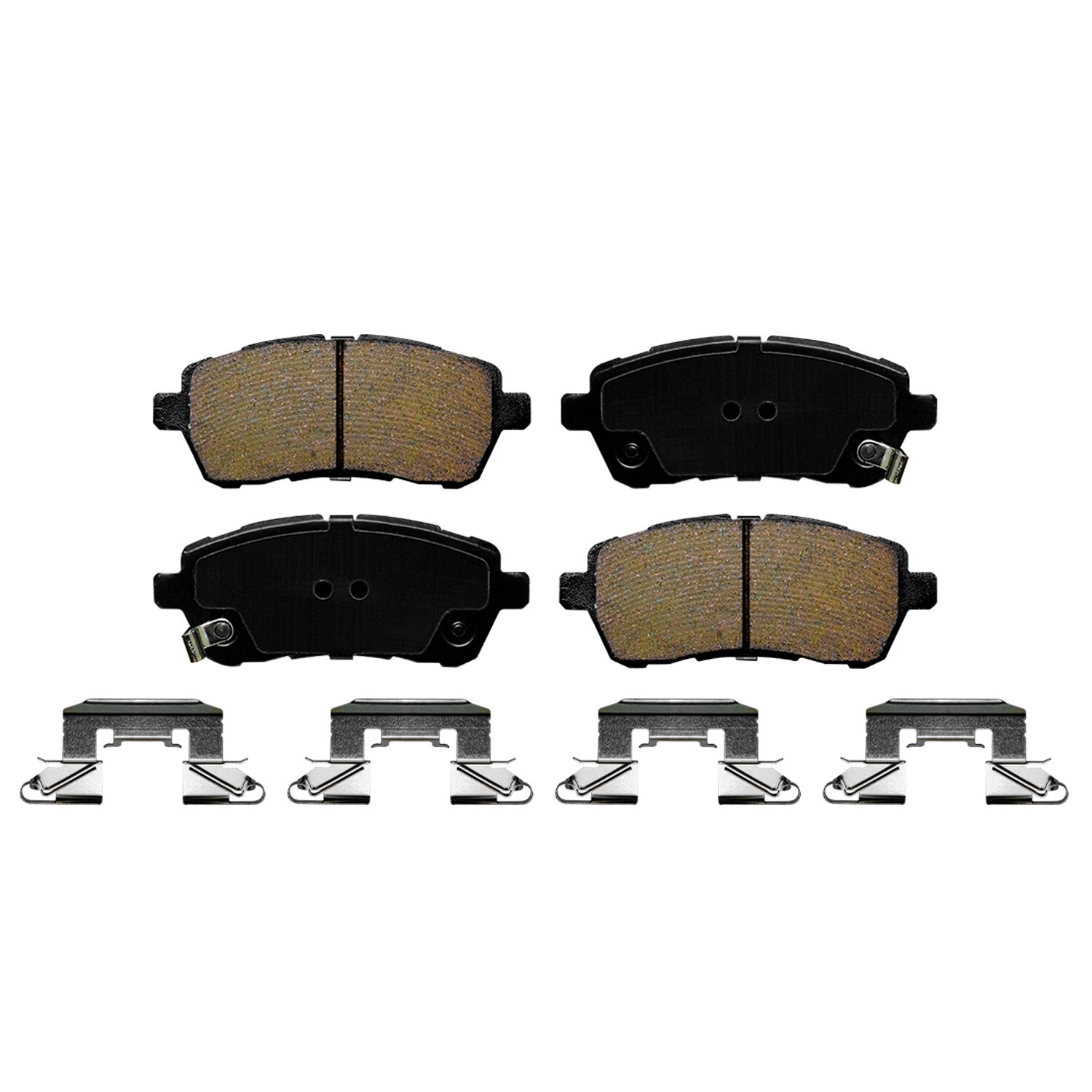 Front Ceramic Brake Pads w/Hardware for 2011 2012 2013 2014 Ford Fiesta Mazda 2