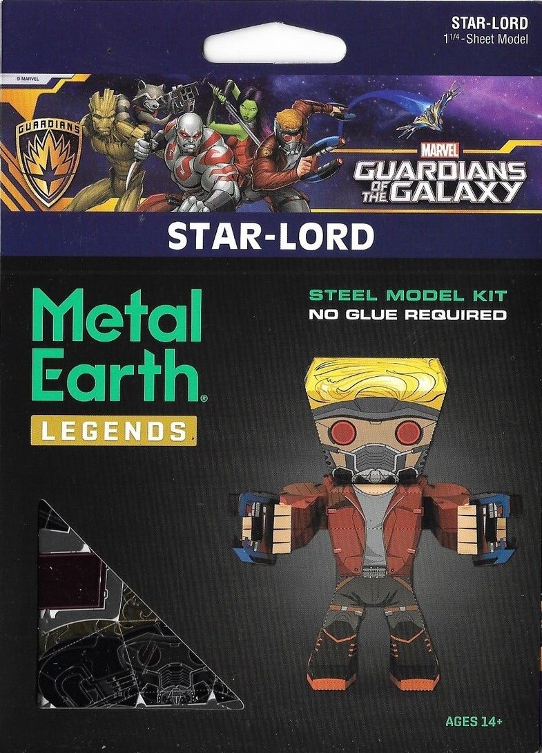 Fascinations Metal Earth Marvel Legends STAR-LORD 3D Laser Cut Model Kit MEM007