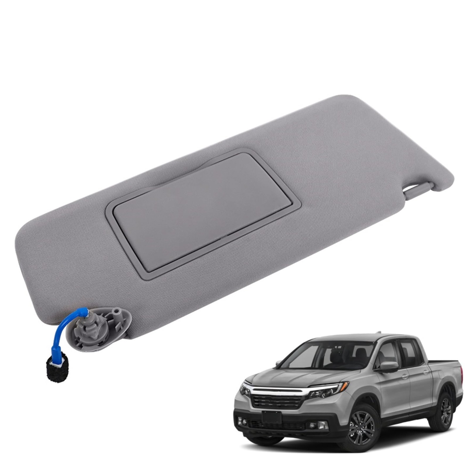 Gray Passenger Side Sunvisor 83230-TG7-A12ZB Pilot 2017-2021 Ridgeline 2018-2020