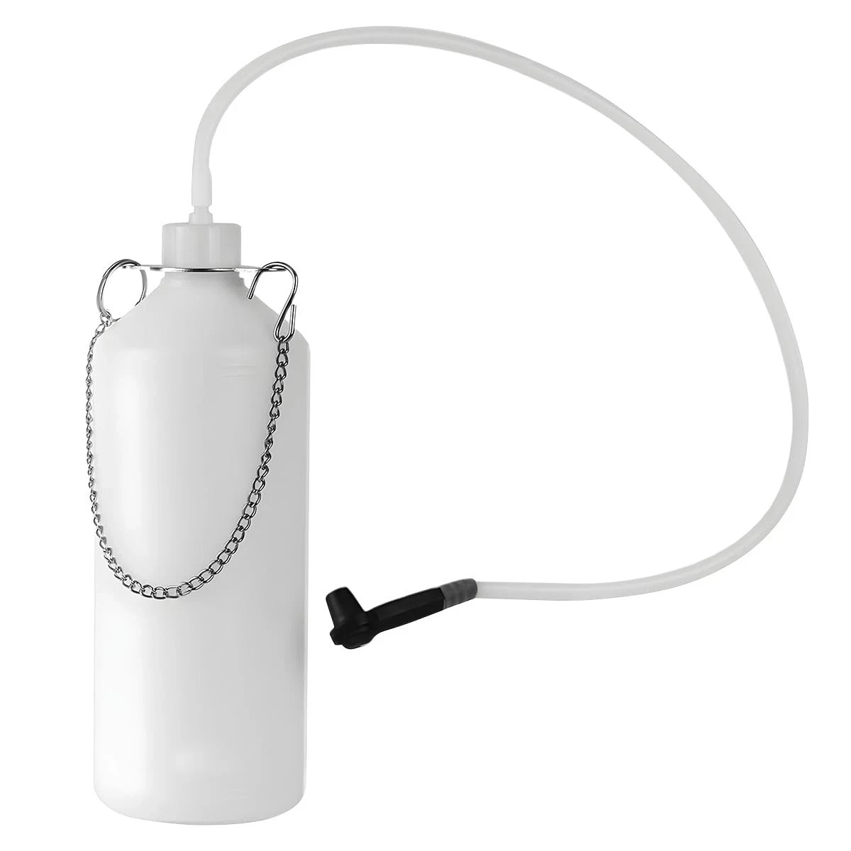 Car 1L Brake Bleeder Bottle, One Person Vehicle Brake Bleeder Kit with 10