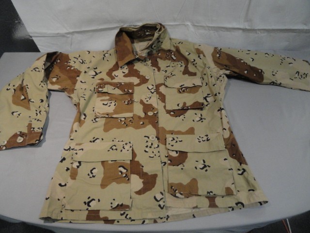 CHOCOLATE CHIP OIF I HOT WEATHER 6 COLOR DESERT STORM JACKET UNIFORM MEDIUM REG
