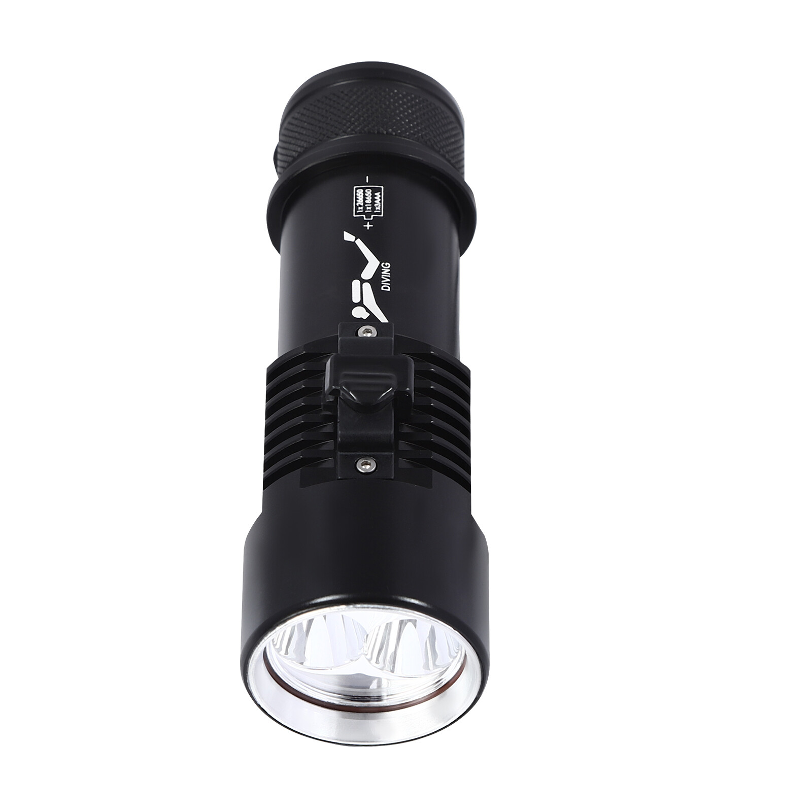Submersible Flashlight, LED Dive Light, Waterproof Compact Bright Diving Torch