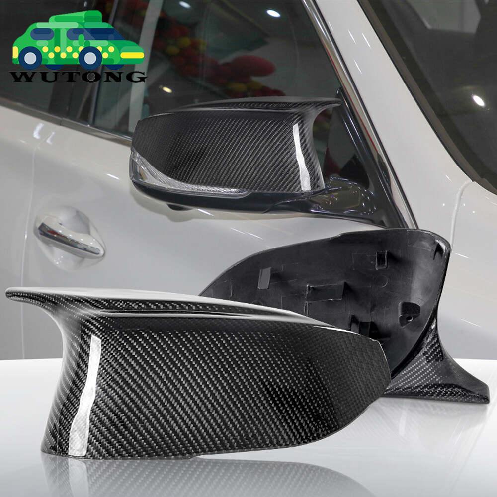FOR INFINITI Q50 2014-2018 M STYLE REAL CARBON FIBER REAR SIDE MIRROR COVER CAP