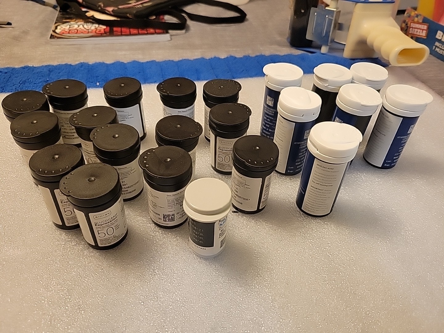 22 Empty Test Strip Vials Good For Craft Storage Or Small Parts Different Sizes