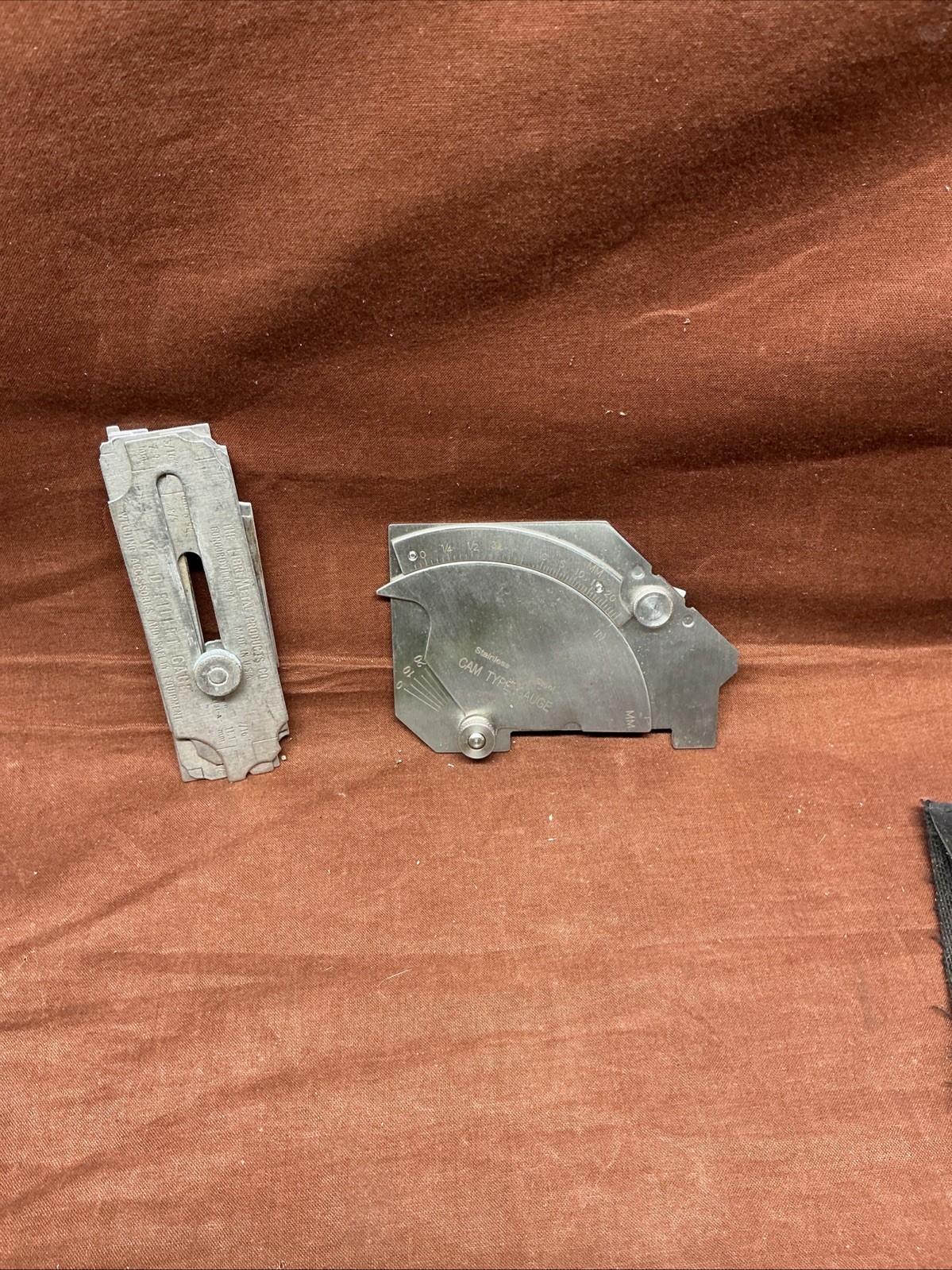 Pocket Bridge Cam Gauge GAL Cat # 4a SCALE: INCH & METRIC, & Weld Fillet Gauge