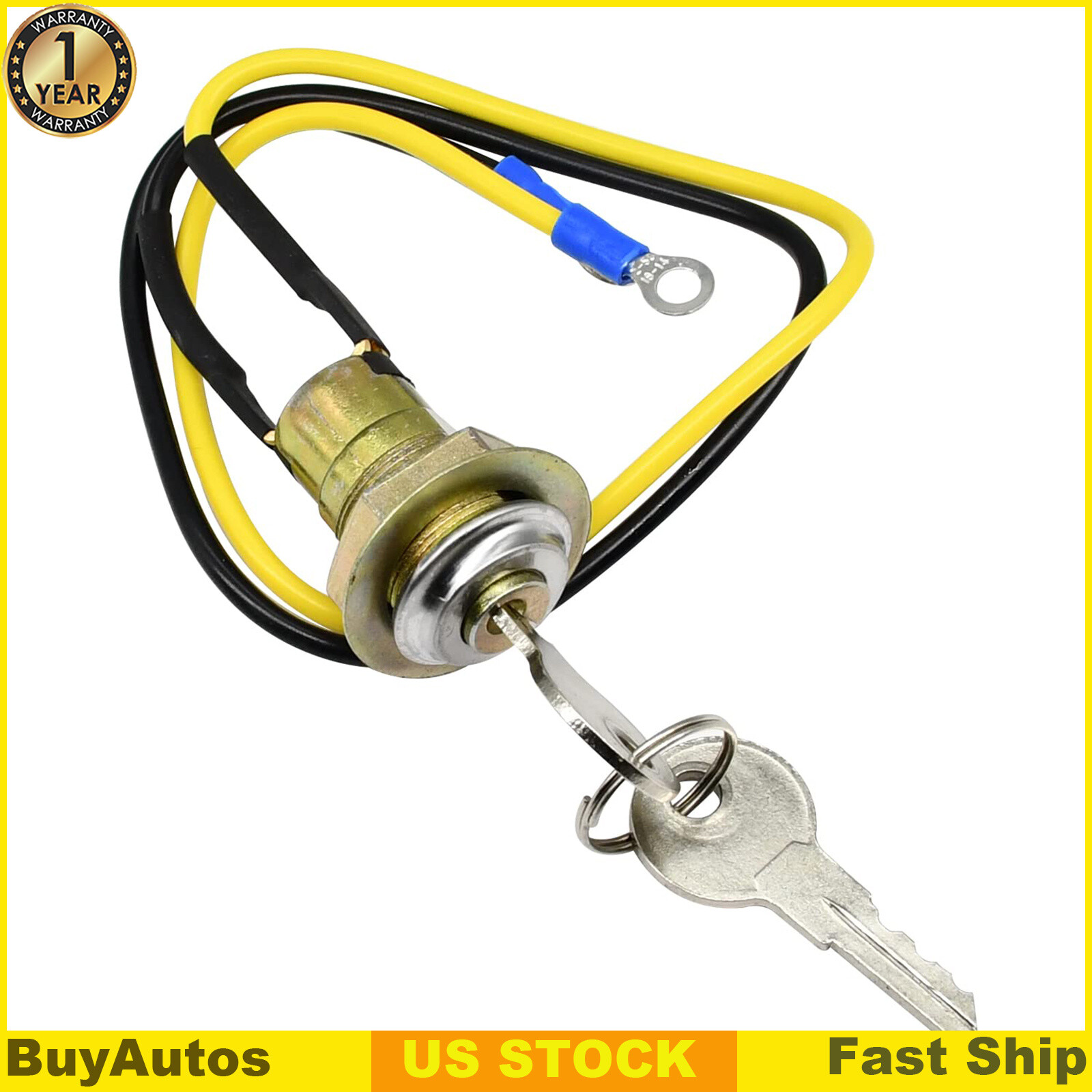 New Ignition Switch w/2Key 225310 For Allis Chalmers B C CA D14 WD WD45 Tractors