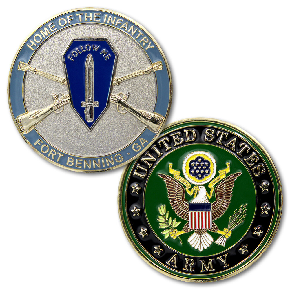 NEW  U.S. Army Home of The Infantry Fort Benning, GA Challenge Coin