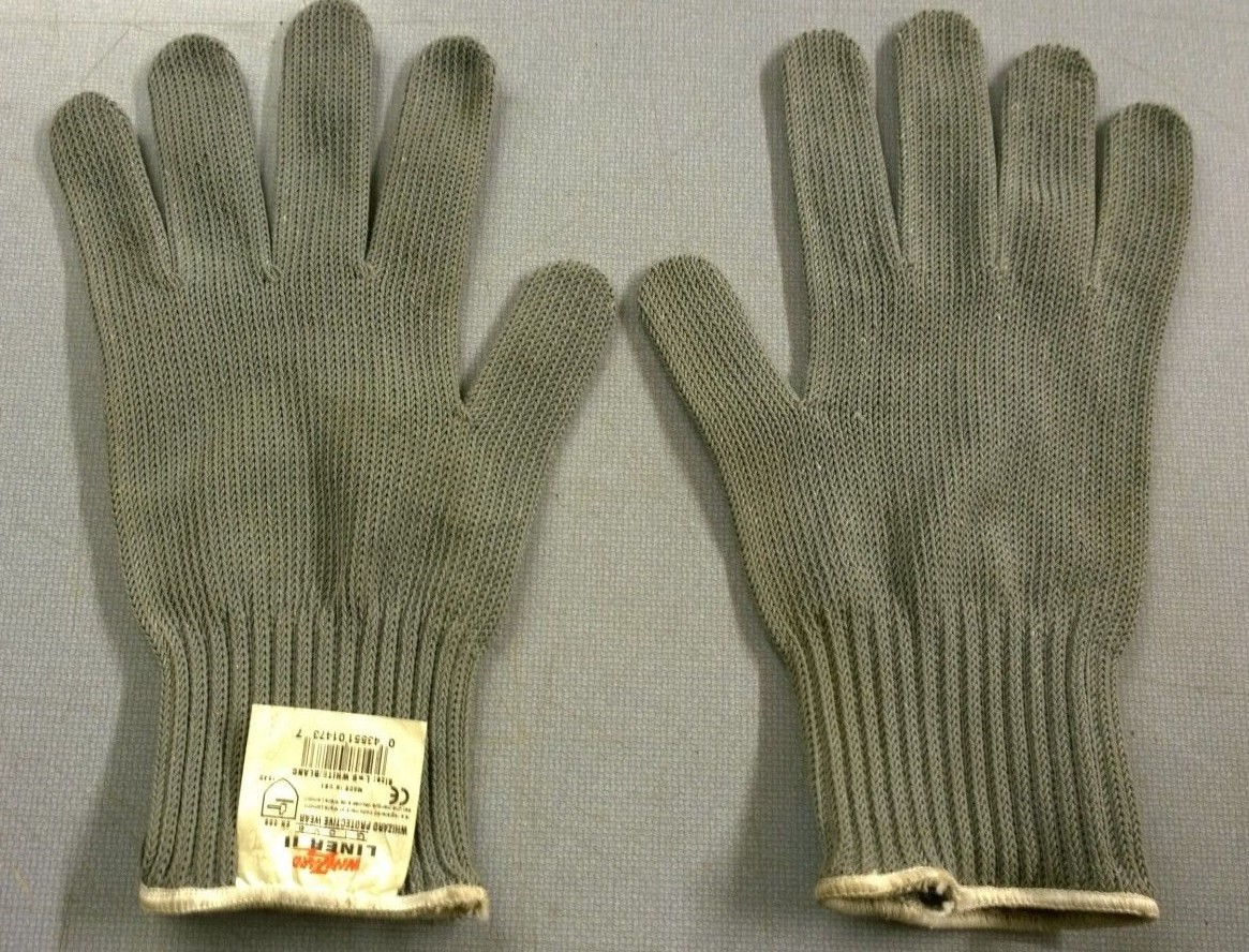 Whizard Liner II Spectra Fiber/Steel PPE Gloves Size L / 9  Large - New