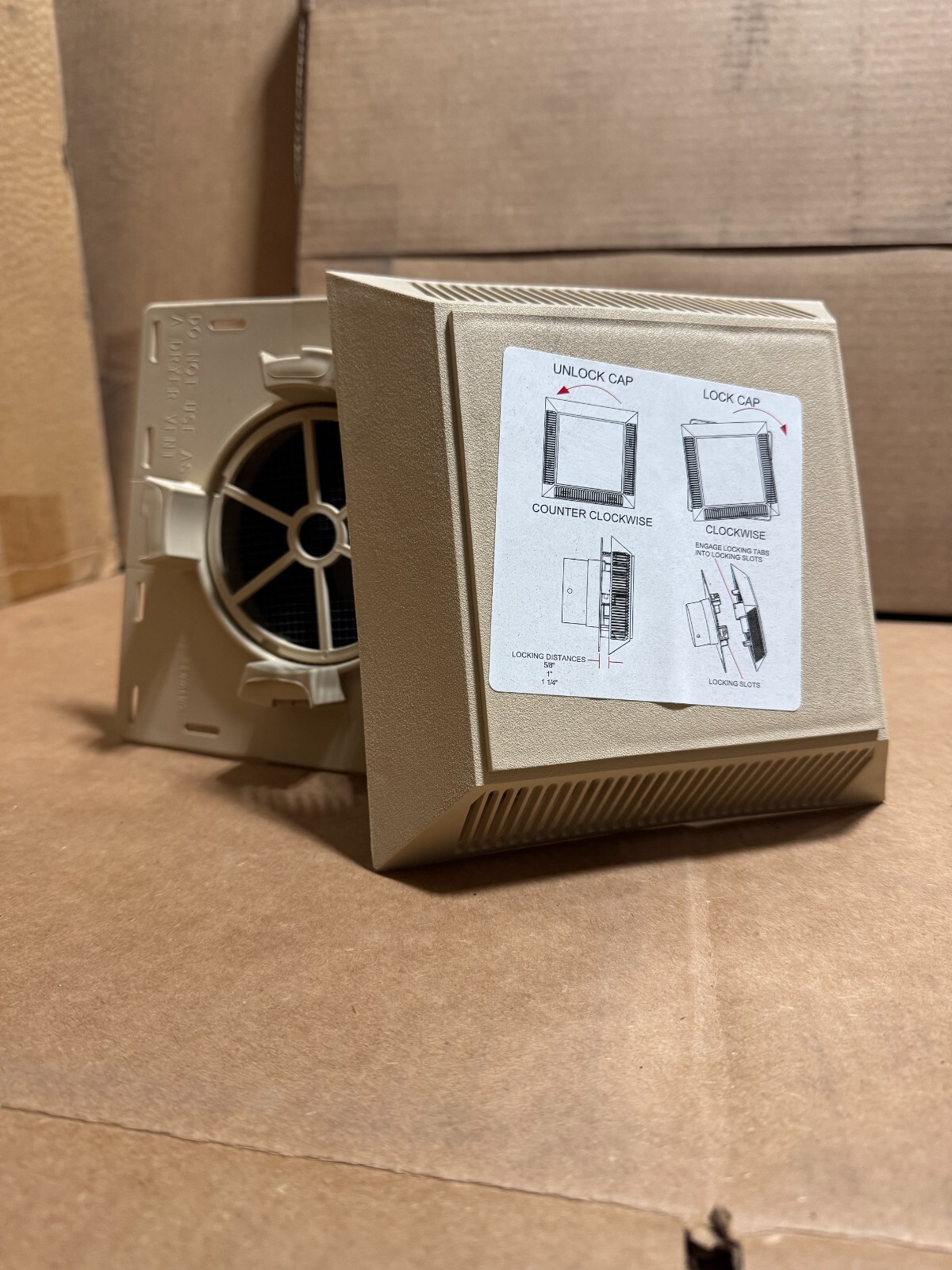 MID AMERICA INTAKE EXHAUST VENT - 038 A TAN M00030807038