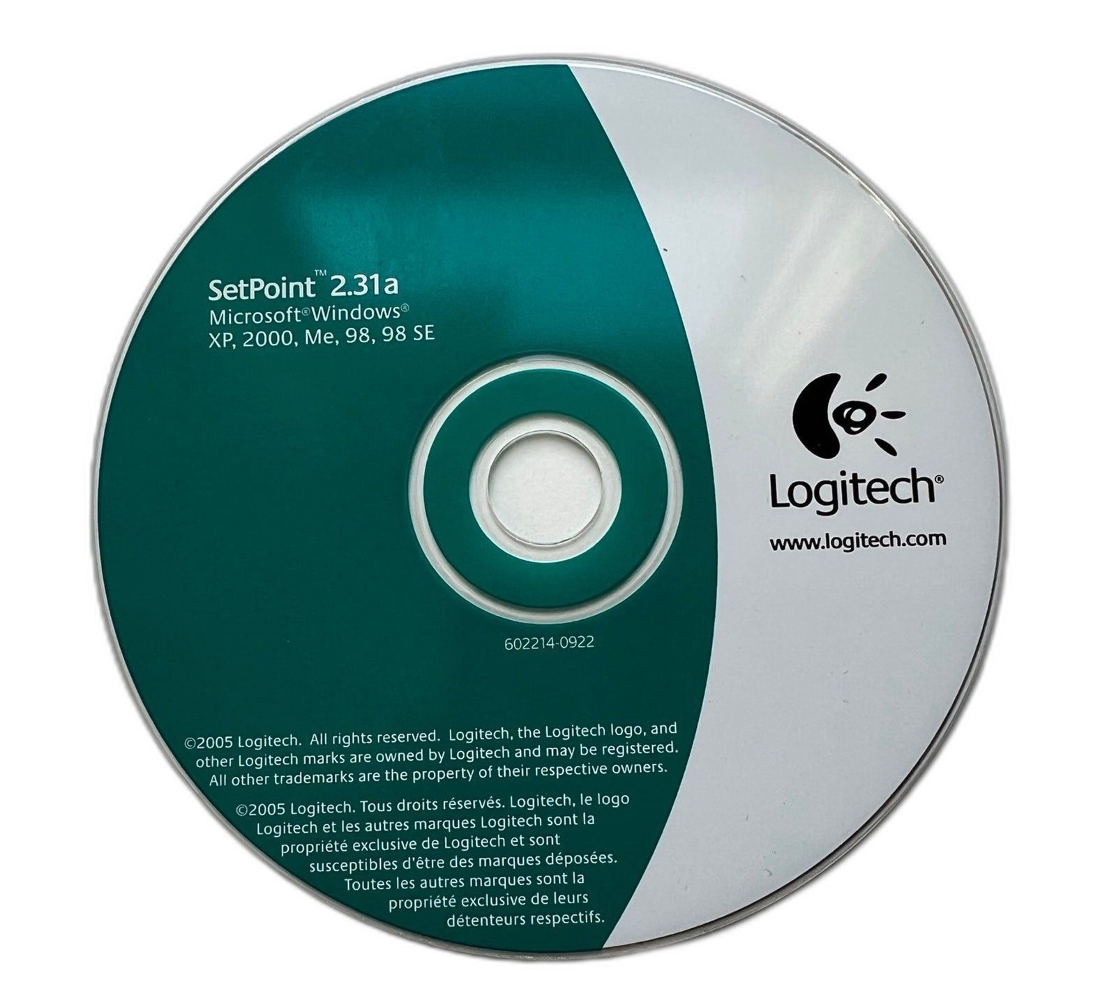 Logitech SetPoint 2.31a CD Microsoft Windows XP, 2000, ME, 98, 98SE PC Software