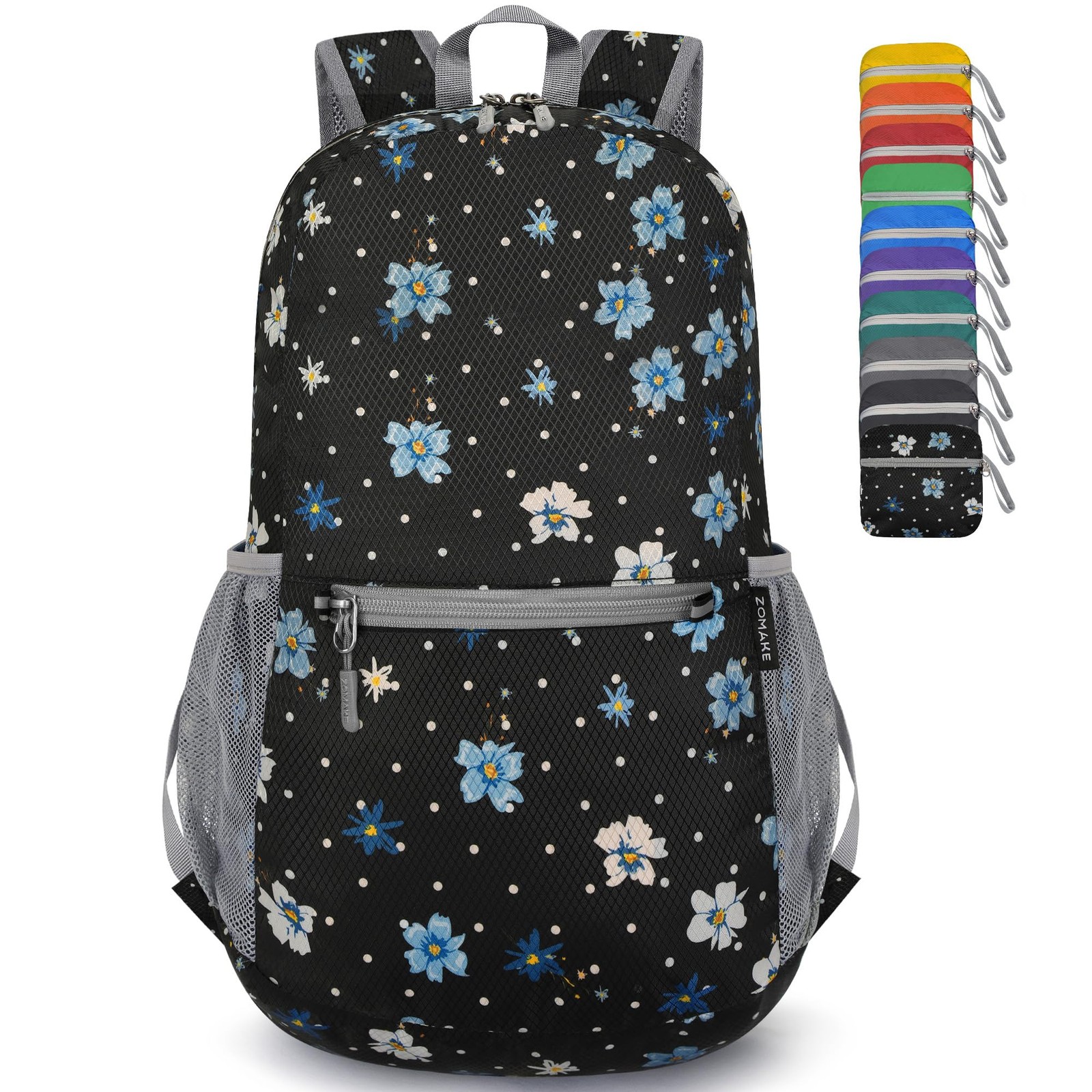 20L Ultra Lightweight Hiking Backpack Packable Water Resistant Daypack Floral