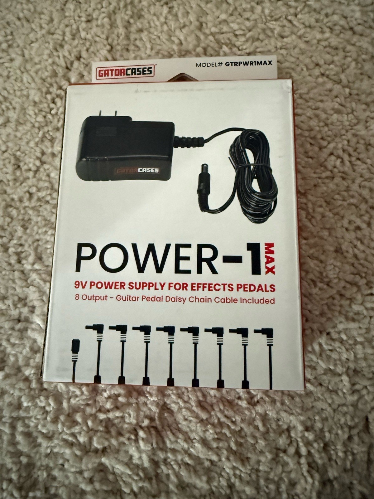 Gatorcases Power-1 Max 9V Power Supply For Effect Pedals