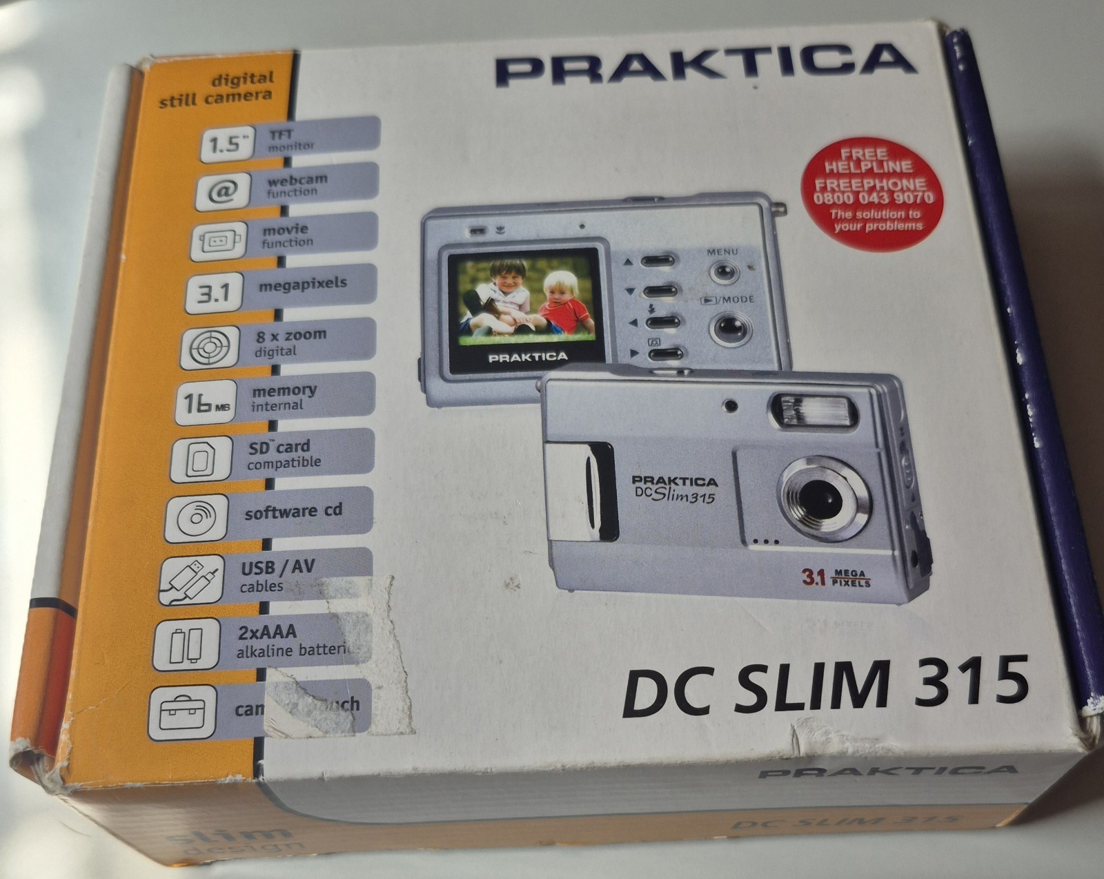 Praktica DC Slim 315 - Silver Tested & Working