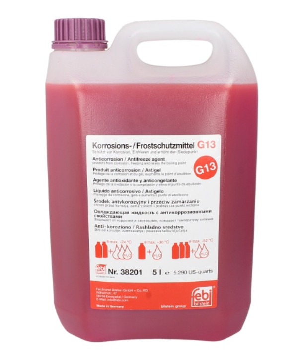 5L Febi G13 -52°C radiator antifreeze radiator protection concentrate Audi VW TL774J pink