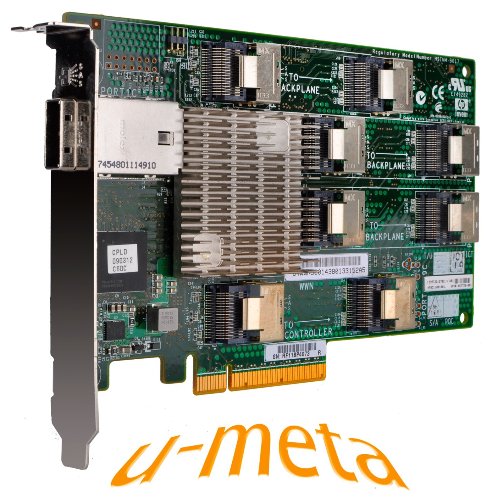 HP 3Gb/s 24 Ports PCIe 2.0x8  Cache Memory Expander Card 487738-001 468406-B21
