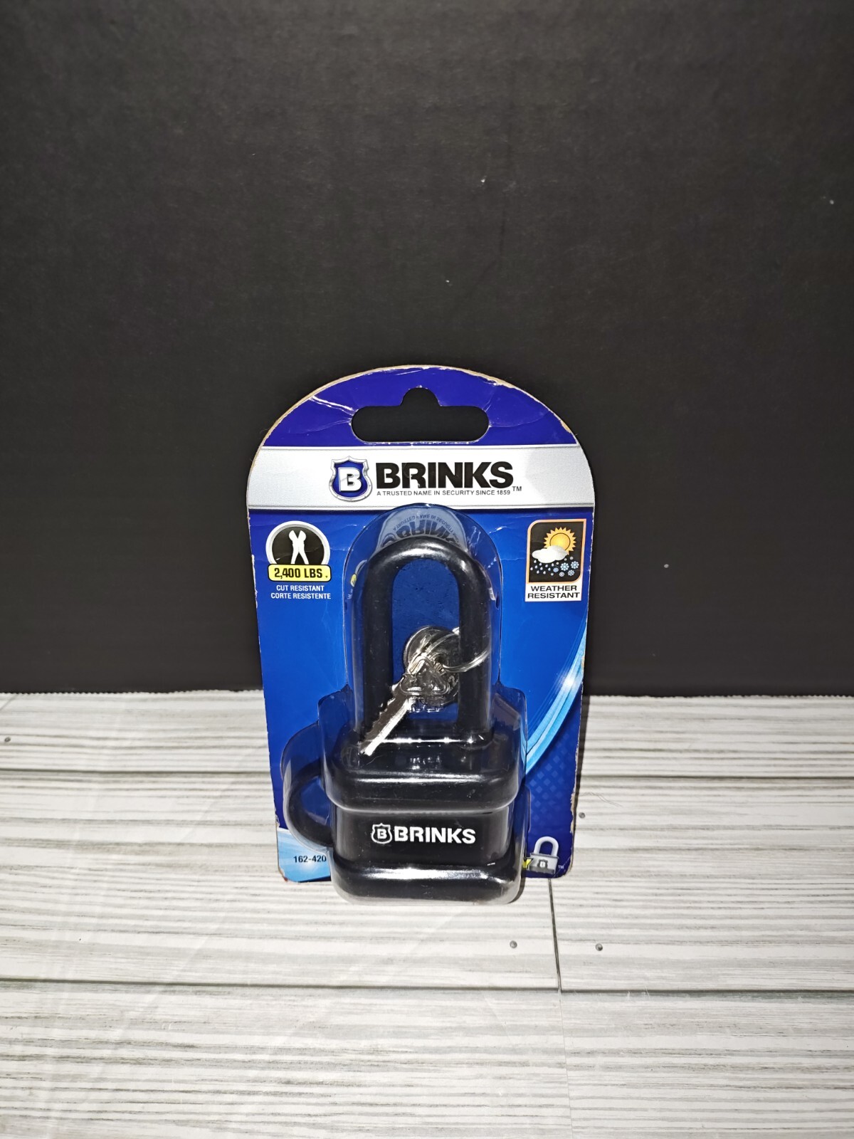 Brink's LAMINATED STEEL PADLOCK 50mm 2,400 LBS HIGH SECURITY 162-42051 New