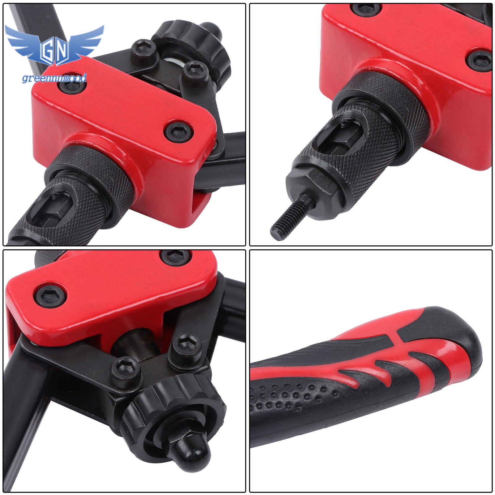 Heavy-Duty Rivet Nut Tool Set - 14" Effort-Saving Design with Extra Components