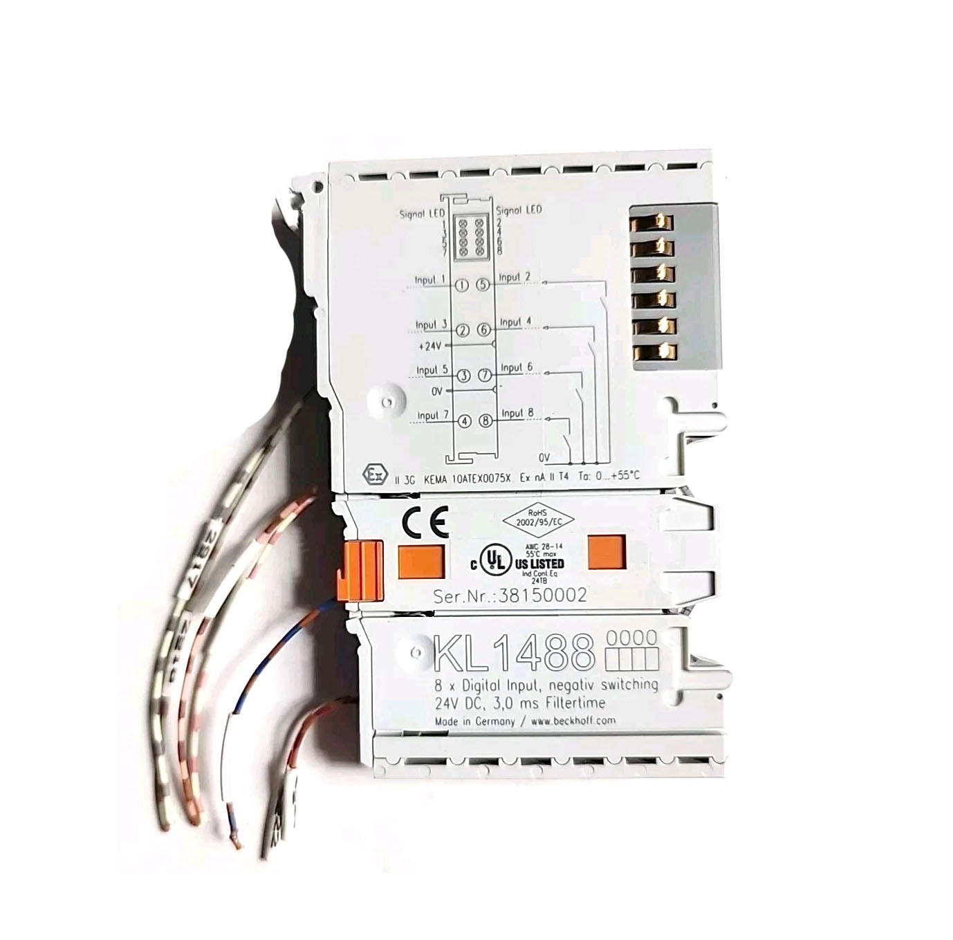 BECKHOFF KL1488 Digital Input Module 8-channel 24 V DC New✦KD