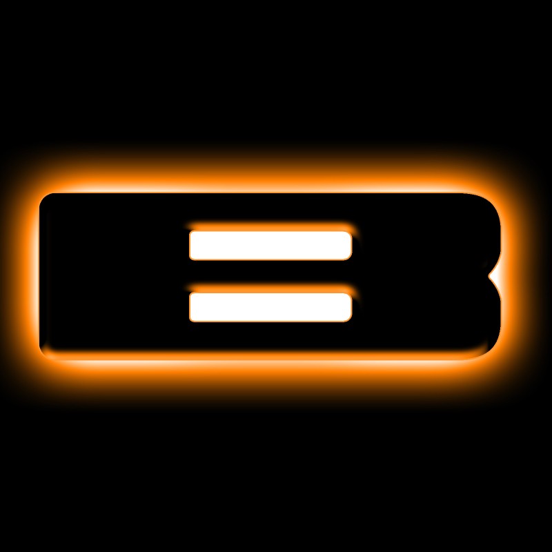 ORACLE Lighting For Universal LED Letter Badges - Matte Black Finish, Amber