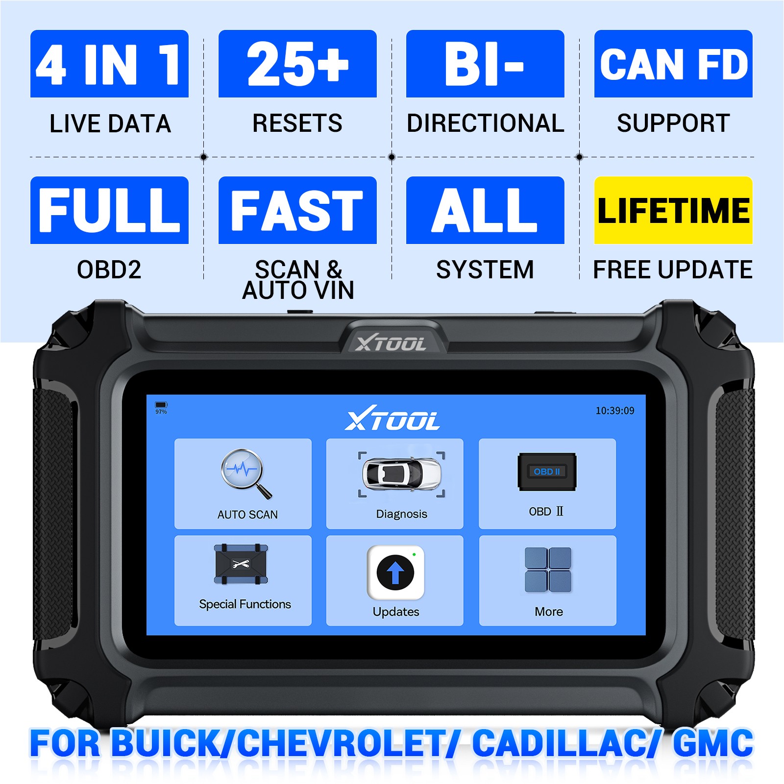 2026 XTOOL IP500 For GM Bidirectional Full System Diagnostic Scanner Free Update