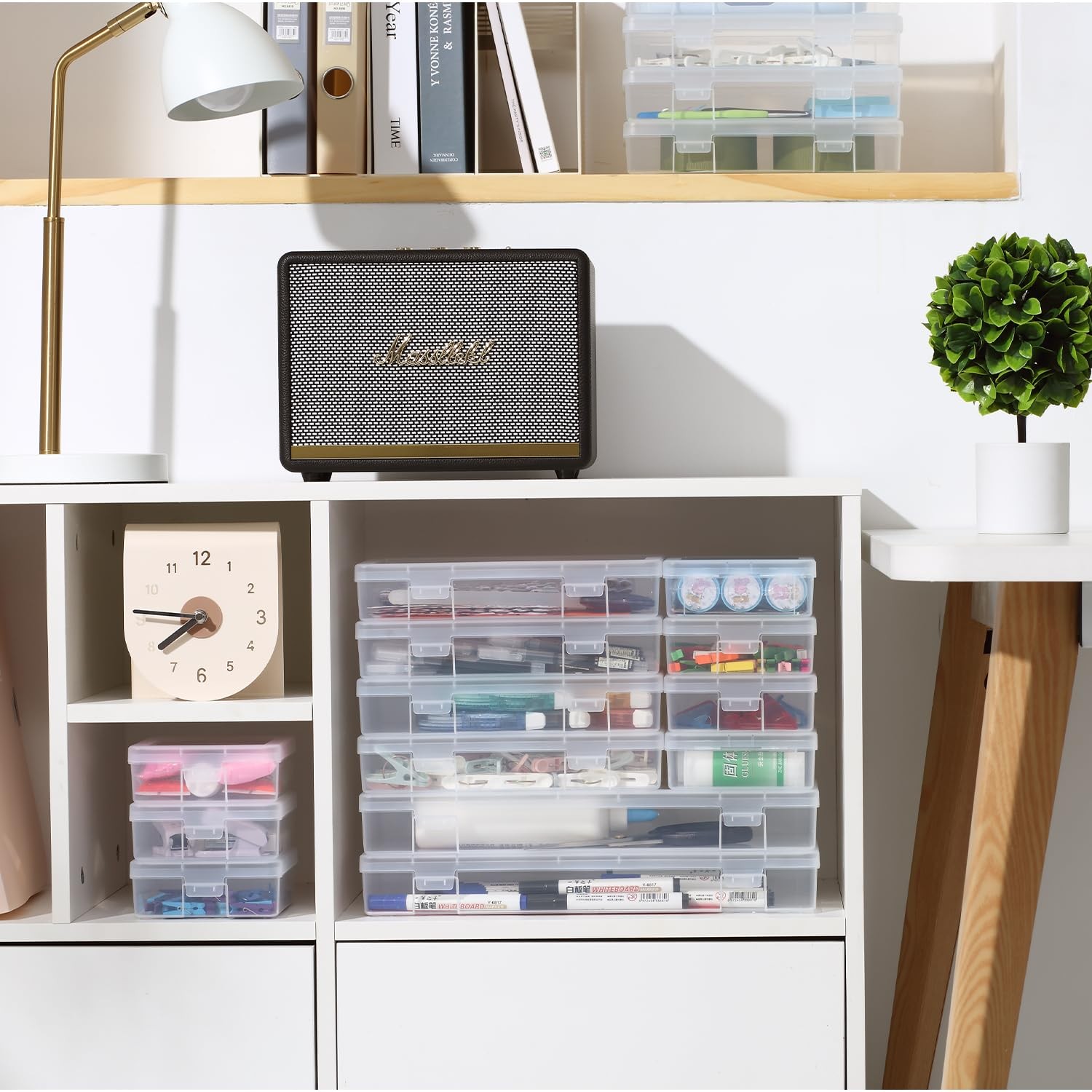 Plastic Clear Storage Containers for Organizing, Craft Storage Organizers and...