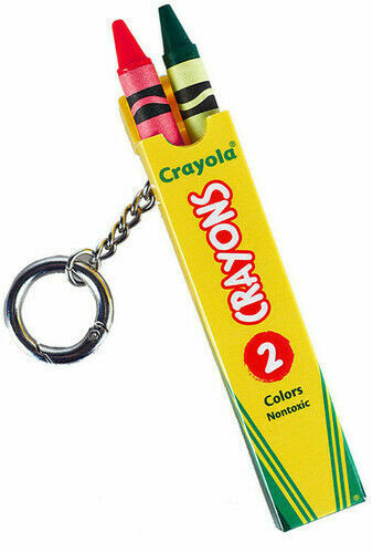 LOT OF 2 World's Coolest: Crayola Crayon Box Keychain [New Toy] Toy