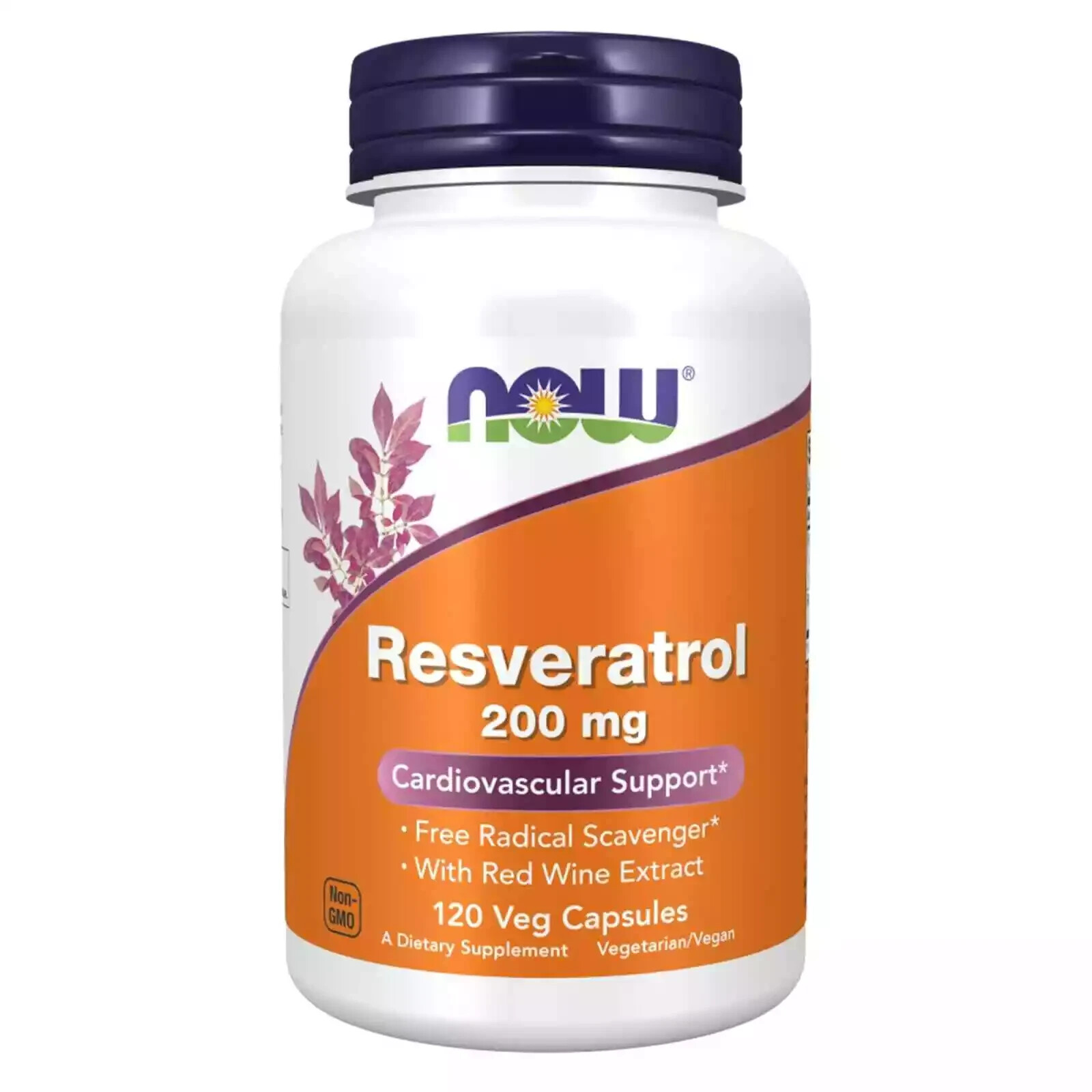 NOW Foods Resveratrol 200 mg 120 caps 02/27EXP Cellular Health