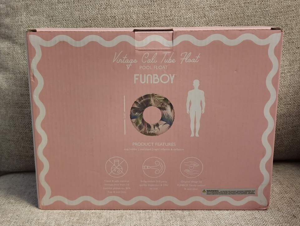 Inflatable Pool Float 50" Diameter Funboy Cali Tube Float New