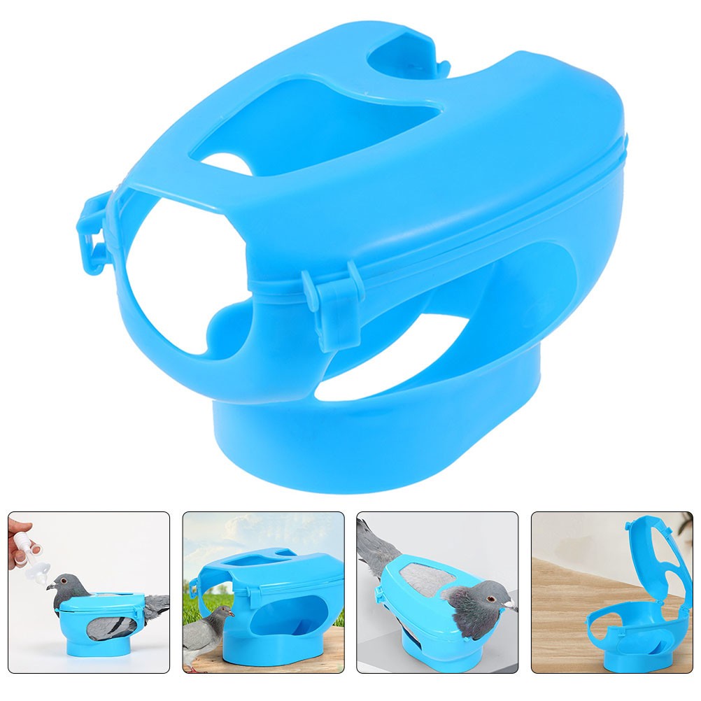 Reusable Pigeon Feeder Rack Plastic Durable Bird Holder for Injection Use