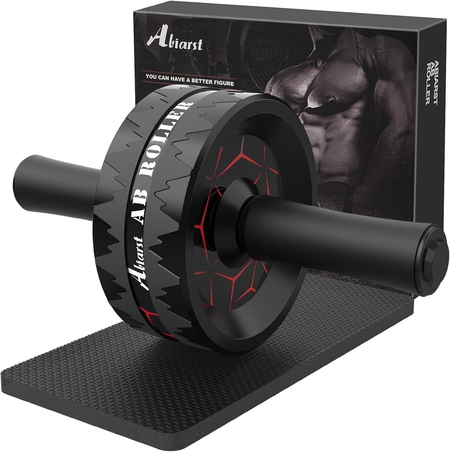 Ab Roller Wheel,Abs Workout Equipment for Abdominal&Core Strength Training, Home