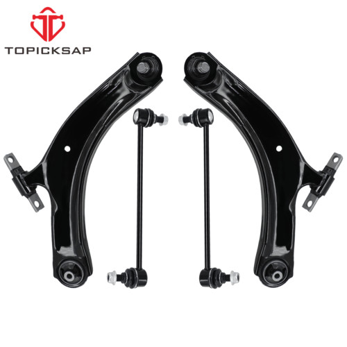 4Pcs Front Lower Control Arm Ball Joint Sway Bar Link For 2007-12 Nissan Sentra