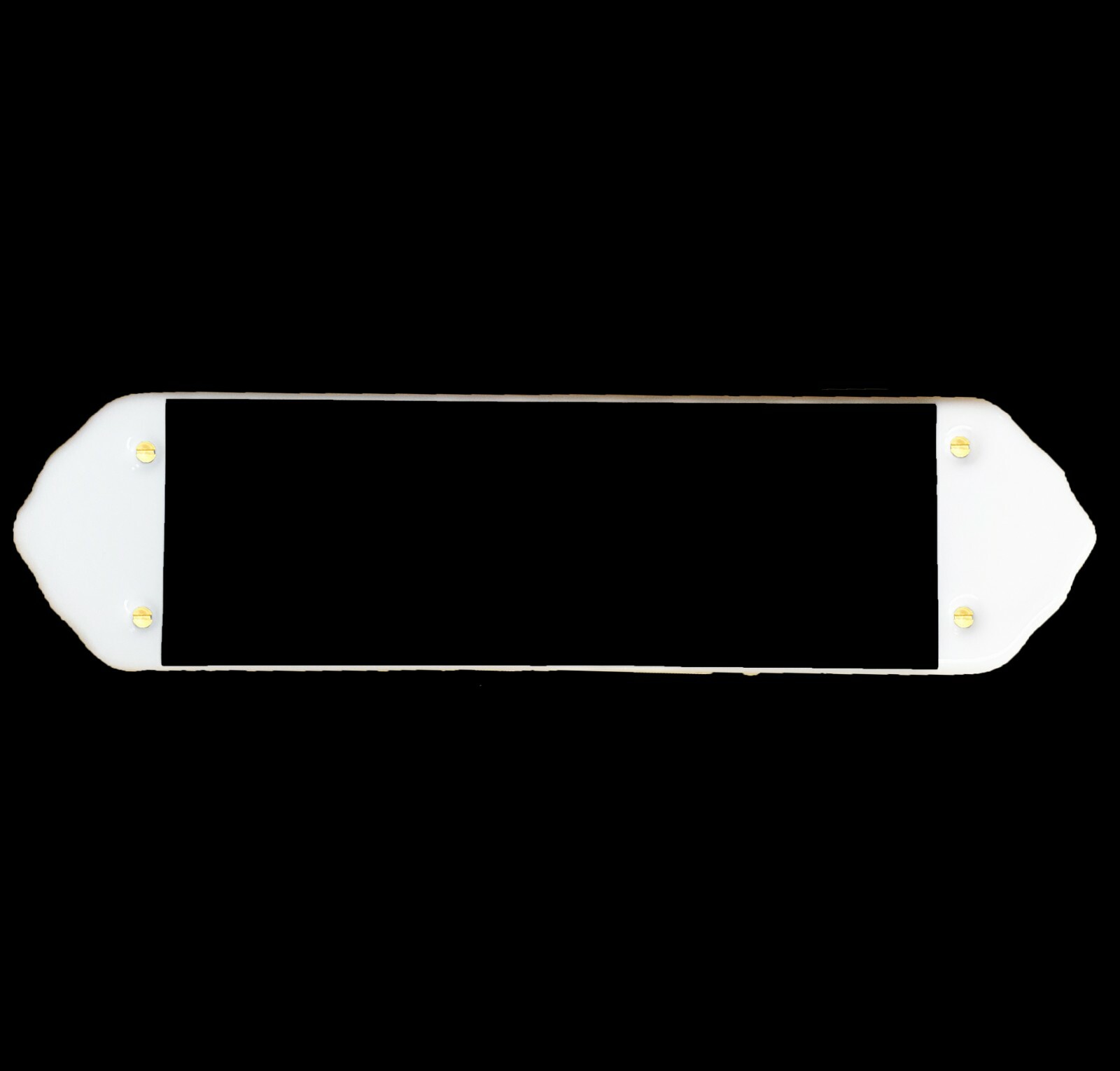 Ceramic Door Finger Plaque / Sign Chalk Board Design Matt Black (Each)