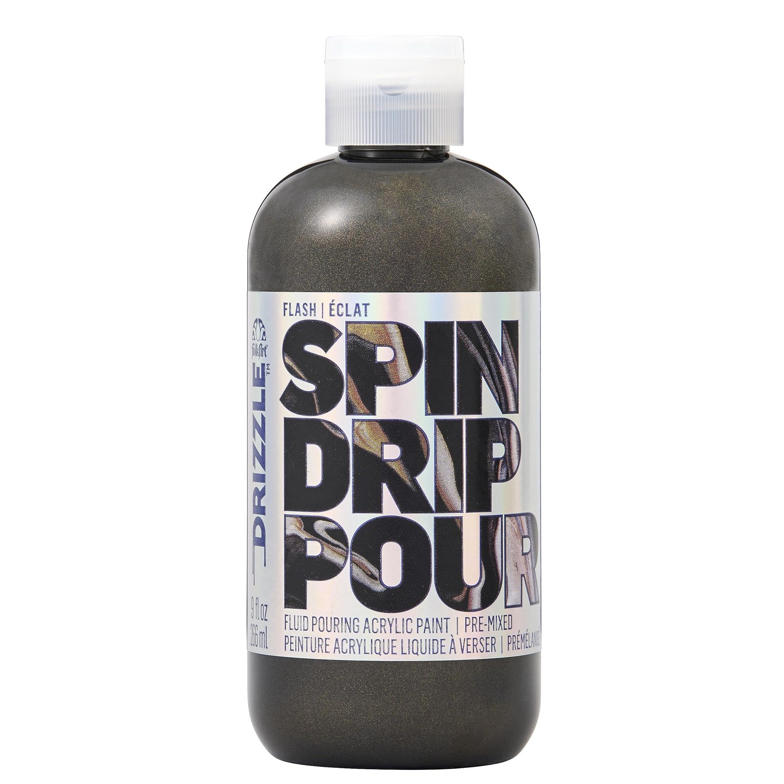 FolkArt Onyx Flash Drizzle Pre-Mixed Fluid 1 Count (Pack of 1),