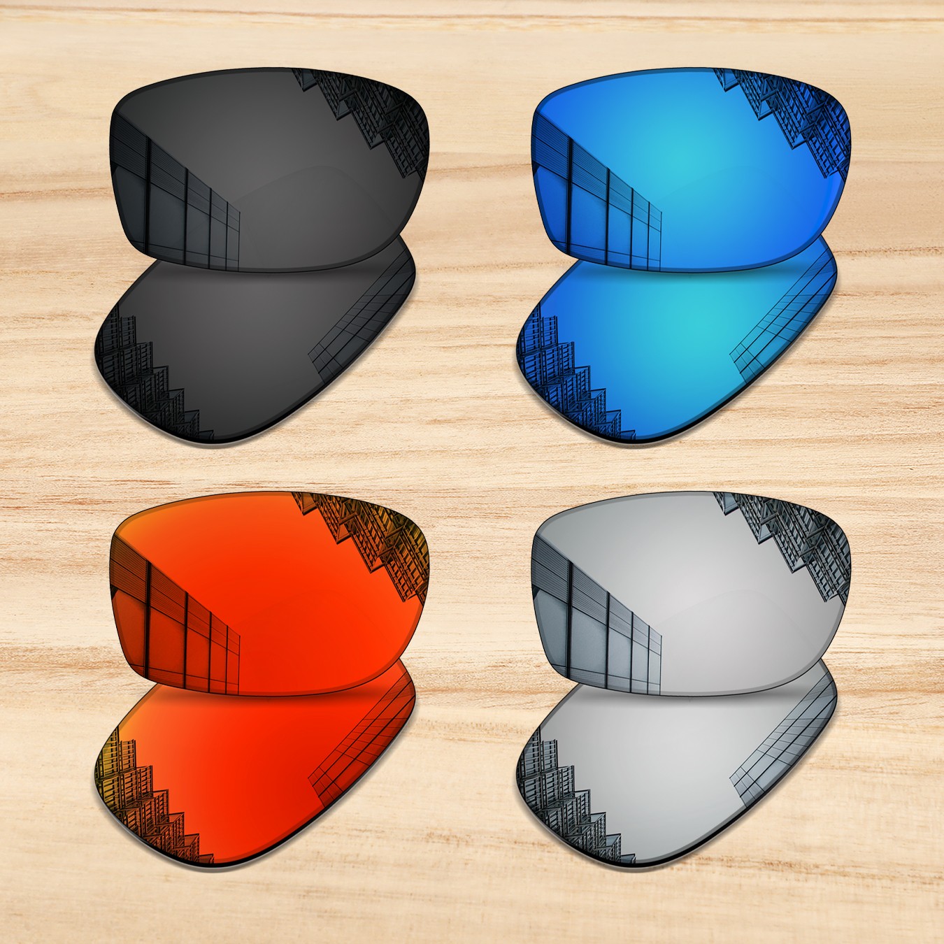 Replacement Lenses for Ray-Ban RB3445 61mm Sunglasses 100% POLARIZED