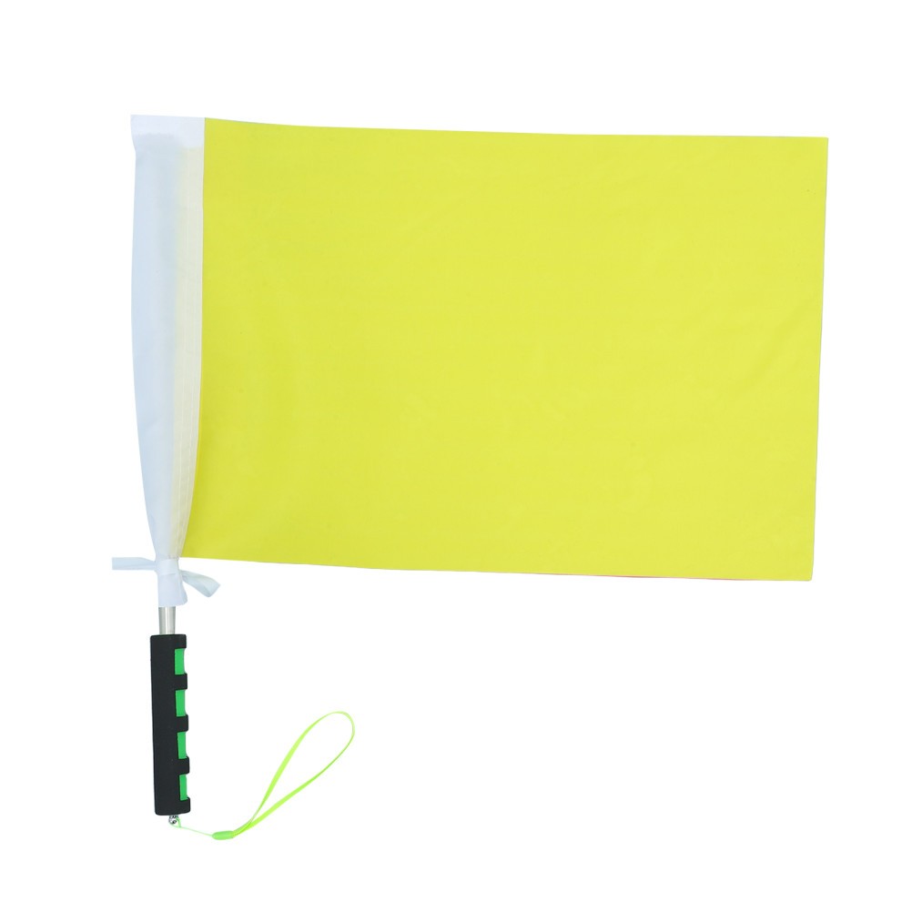 Soccer Referee Flags: Penalty Signal Flags with Comfortable Sponge Handle &