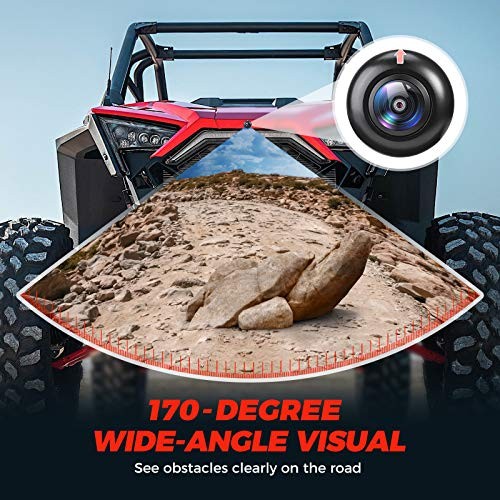 PRO XP Front Camera Kit, 720P HD Wide 170-Degree Visual Angle for 7 inch Ride