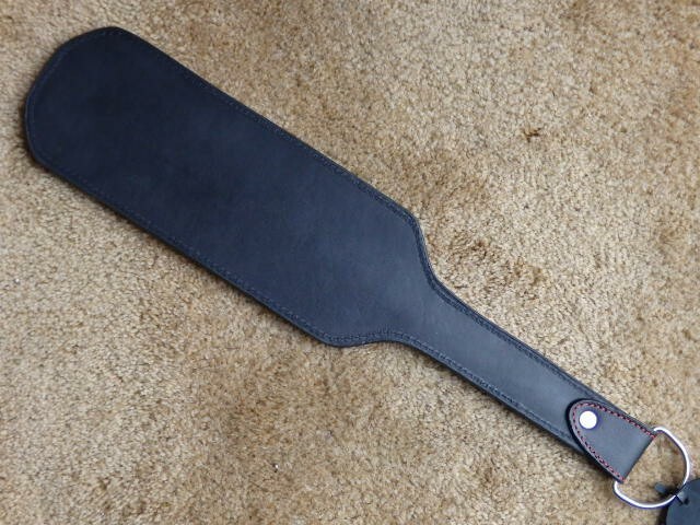 Long Leather Paddle With TINY SPIKES and REINFORCED HANDLE GOTHIC - NEW