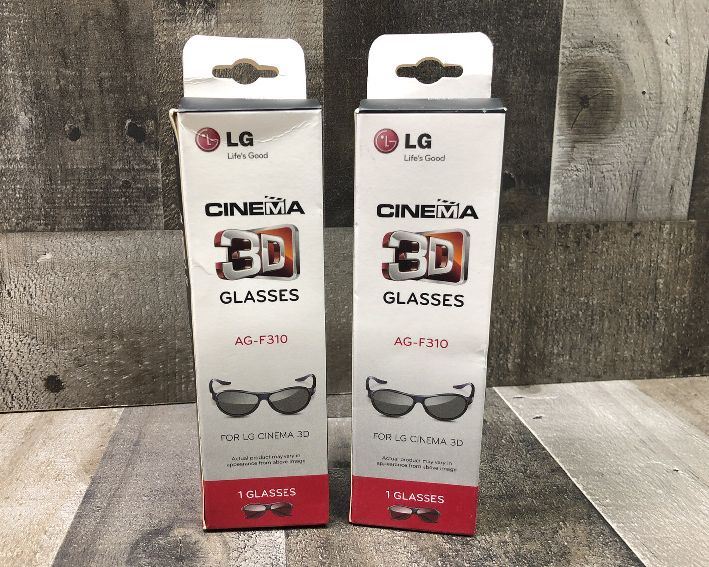 Lot of 2 LG 3D Glasses Cinema View AG-F310 - See Description - Free Shipping!