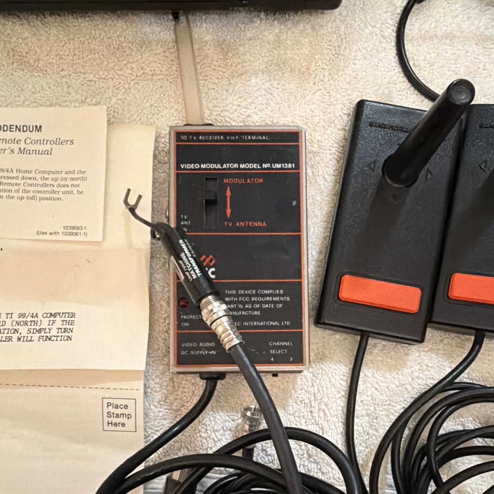 Texas Instruments TI-99/4A Home Computer w/ Manuals, Controllers & Modulator
