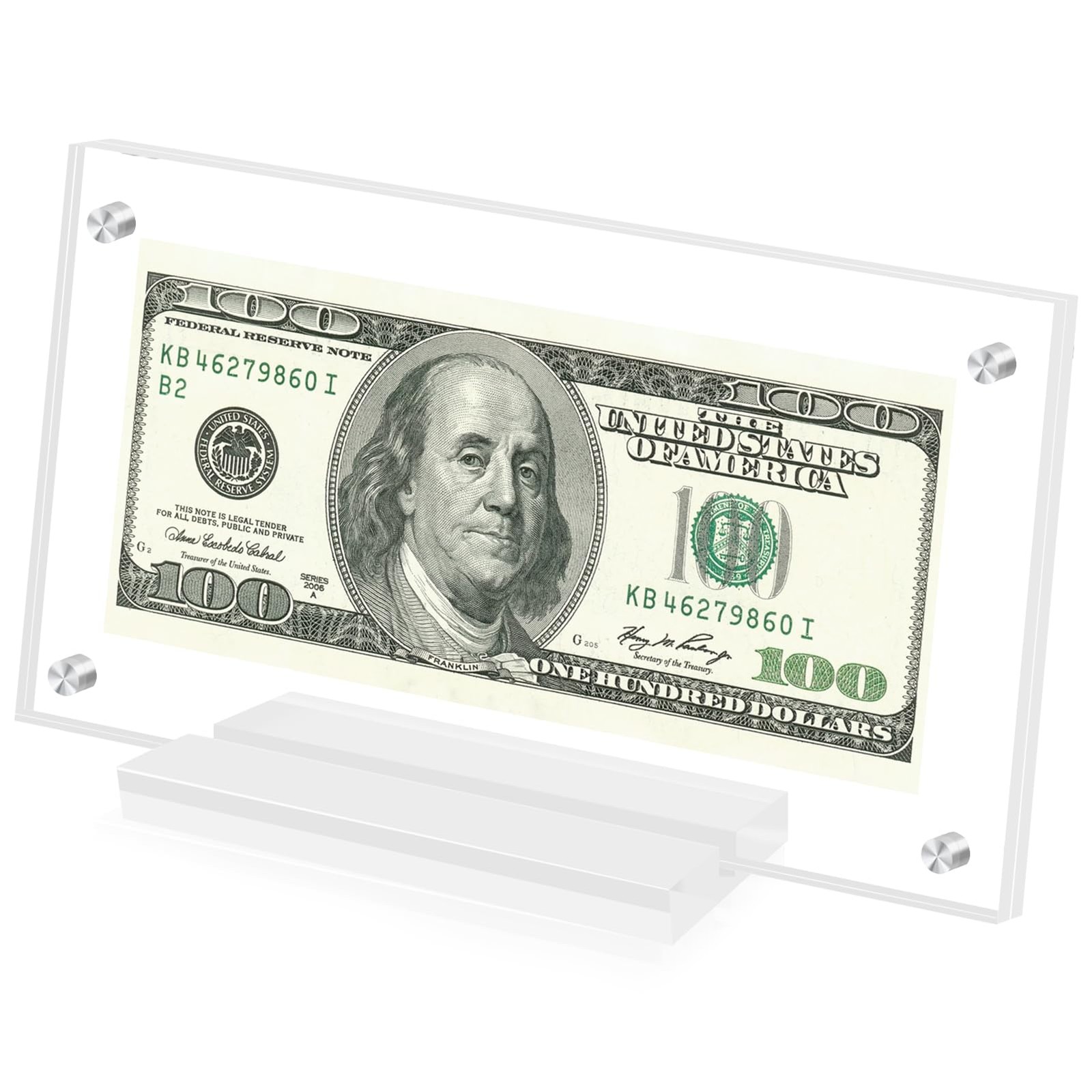 Dollar Bill Frame Display Acrylic Dollar Bill Holder